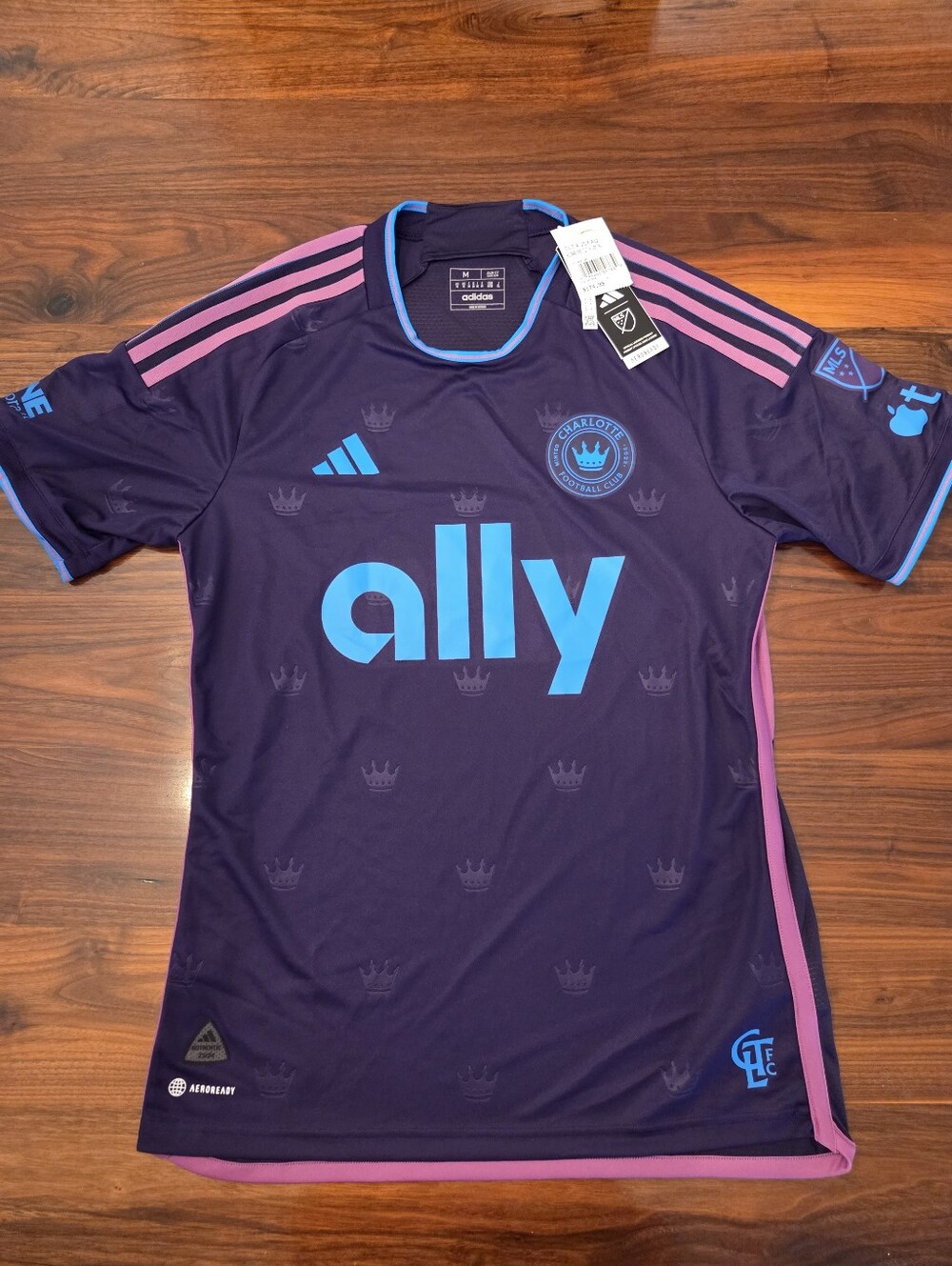 Adidas Charlotte FC Away On-field Player Jersey Men's Size Medium